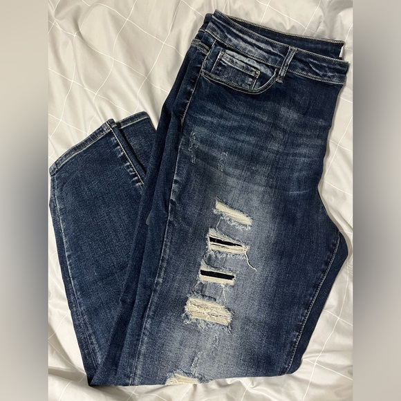 KanCan Signature High Rise Skinny Distressed Jeans 36S - Picture 2 of 5